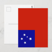 Samoa-Flagge Postkarte (Vorne/Hinten)