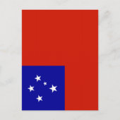 Samoa-Flagge Postkarte (Vorderseite)