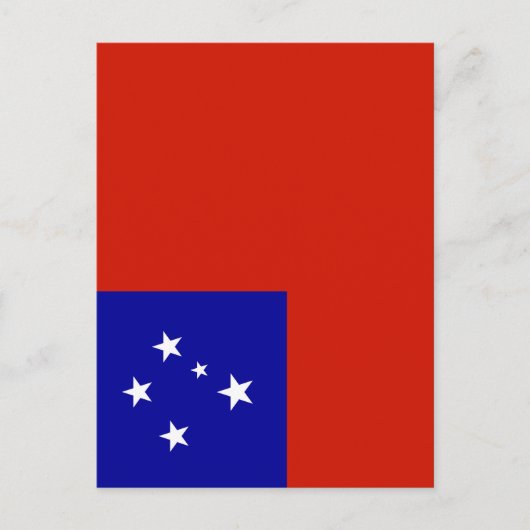 Samoa-Flagge Postkarte (Vorderseite)