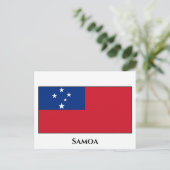 Samoa-Flagge Postkarte (Stehend Vorderseite)