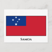 Samoa-Flagge Postkarte (Vorderseite)