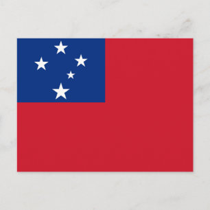 Samoa-Flagge Postkarte