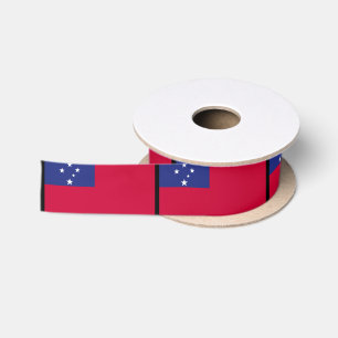 Samoa-Flagge Satinband