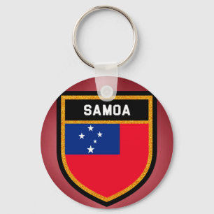 Samoa-Flagge Schlüsselanhänger