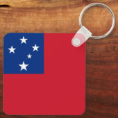 Samoa-Flagge Schlüsselanhänger (Rückseite)