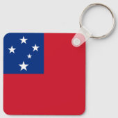 Samoa-Flagge Schlüsselanhänger (Rückseite)