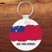 Samoa-Flagge Schlüsselanhänger (Vorderseite)