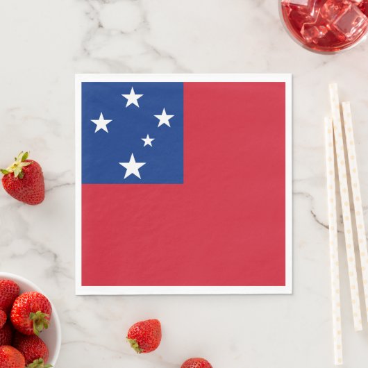 Samoa-Flagge Serviette (Beispiel)