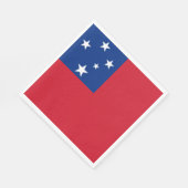 Samoa-Flagge Serviette (Ecke)