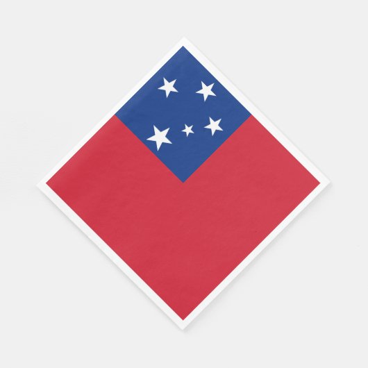 Samoa-Flagge Serviette (Ecke)