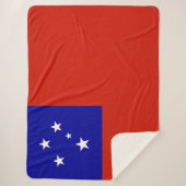 Samoa-Flagge Sherpadecke (Vorderseite)