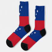 Samoa-Flagge Socken (Linkes Detail)