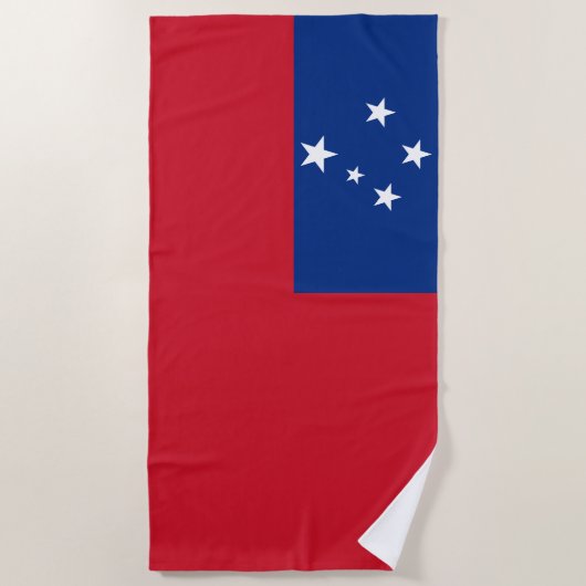 Samoa-Flagge Strandtuch (Vorderseite)