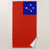 Samoa-Flagge Strandtuch (Vorderseite)