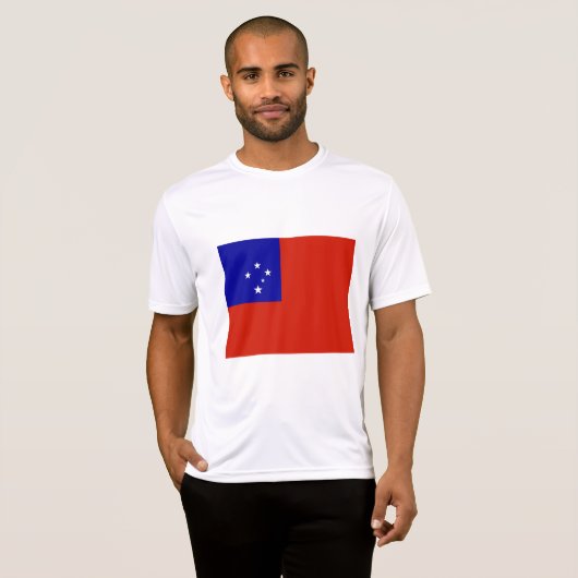 Samoa-Flagge T-Shirt (Vorne ganz)