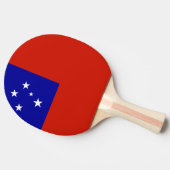 Samoa-Flagge Tischtennis Schläger (Seitenansicht)
