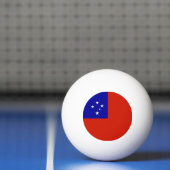 Samoa-Flagge Tischtennisball (Netto)