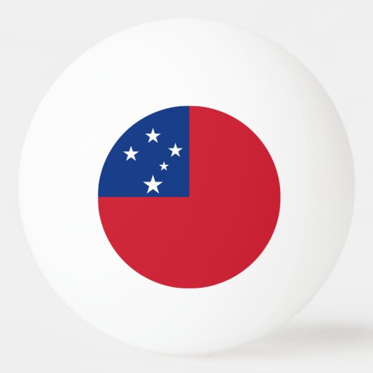 Samoa-Flagge Tischtennisball (Rückseite)
