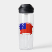 Samoa-Flagge Trinkflasche (Rückseite)