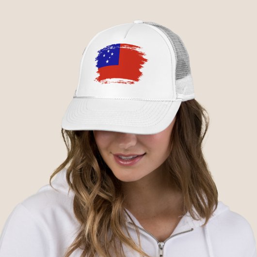 Samoa-Flagge Truckerkappe (Beispiel)