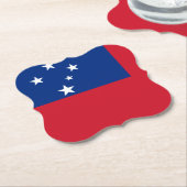 Samoa-Flagge Untersetzer (angewinkelt)