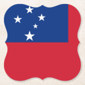 Samoa-Flagge Untersetzer (Vorderseite)