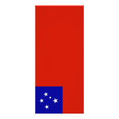 Samoa-Flagge Werbekarte (Hinten)