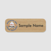 SAMOA Holz-Logo-Namensschild
