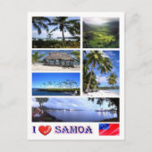 Samoa - I Liebe - Postkarte (Vorderseite)