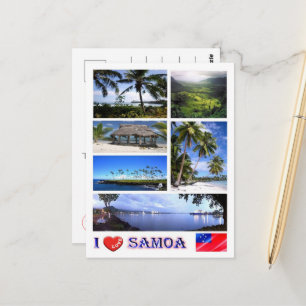 Samoa - Ich liebe - Postkarte