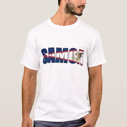 Samoa-Inseln (American- Samoaflagge) T-Shirt (Vorderseite)