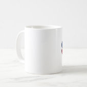 Samoa-Inseln Flagge Kaffeetasse (Vorderseite Links)