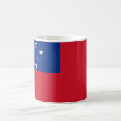 Samoa-Inseln Flagge Kaffeetasse (Mittel)