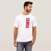 Samoa-Inseln Flagge T-Shirt (Vorne ganz)