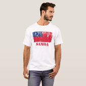 Samoa-Inseln Flagge T-Shirt (Vorne ganz)