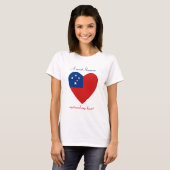 Samoa-Inseln Flaggen-Schatz-T - Shirt (Vorne ganz)
