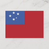 Samoa-Inseln - mollig Visitenkarte (Rückseite)