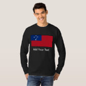 Samoa-Inseln - samoaische Flagge T-Shirt (Vorne ganz)
