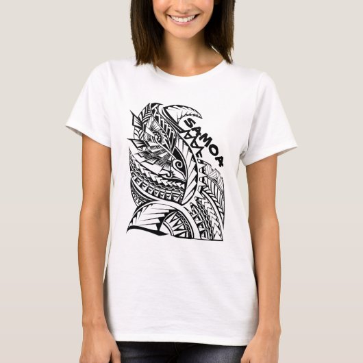 SAMOA-INSELN Stammes- Insel-Entwurf T-Shirt (Vorderseite)