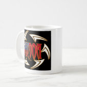 Samoa-Inseln Stammes- Schwarzes Kaffeetasse (Vorderseite Links)