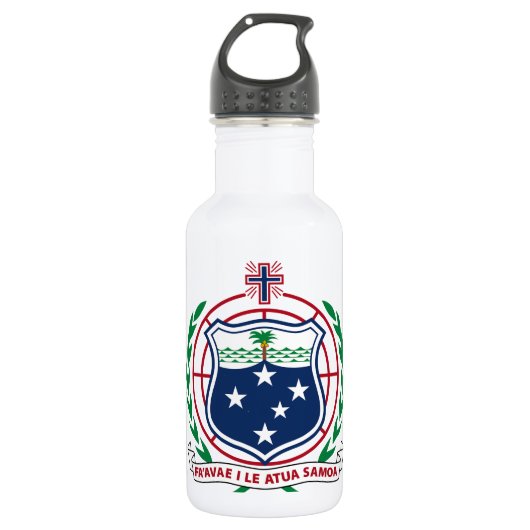 Samoa-Inseln Wappen Trinkflasche (Vorderseite)