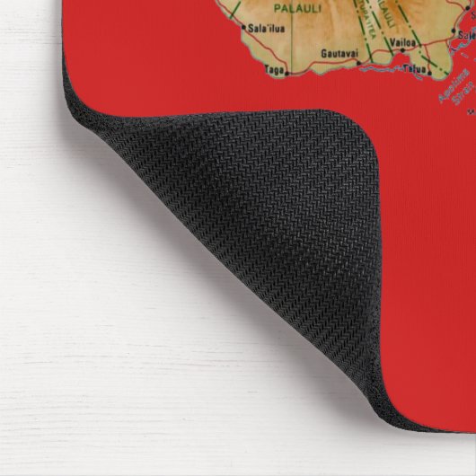 Samoa Karte Mousepad (Ecke)