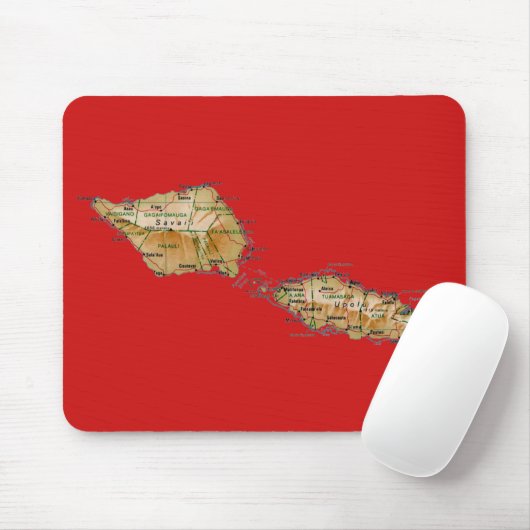Samoa Karte Mousepad (Mit Mouse)