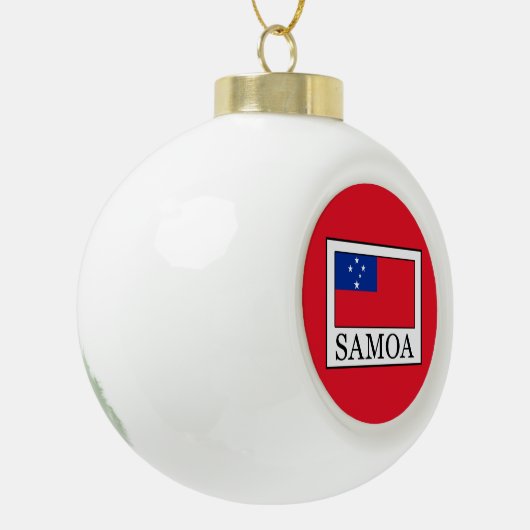 Samoa Keramik Kugel-Ornament (Links)