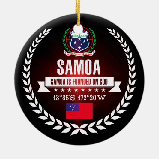 Samoa Keramik Ornament (Hinten)