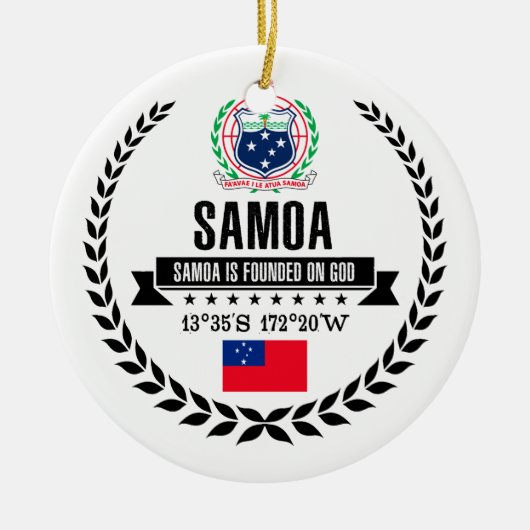 Samoa Keramikornament (Vorne)