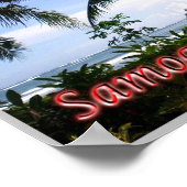 Samoa - Küste - Panorama - Poster (Ecke)