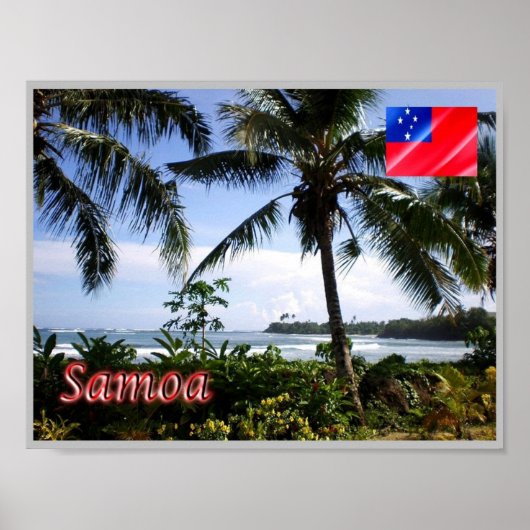 Samoa - Küste - Panorama - Poster (Vorne)