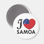 Samoa-Liebe Magnet (Vorderseite/Rückseite)