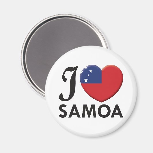 Samoa-Liebe Magnet (Vorderseite/Rückseite)